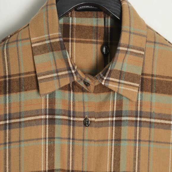 Chrome Hearts Flannel Sword Check Shirt - Picture 5 of 9